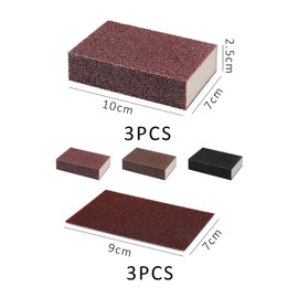 3 Pieces of Sandpaper Sponge Wipes, 3 Pieces of Sandpaper Rags, Sponge Wipes, Polishing Sponges, Magic Sponge Wipes, Sanding Sponge Blocks, Rust and Descaling Cleaning Tools