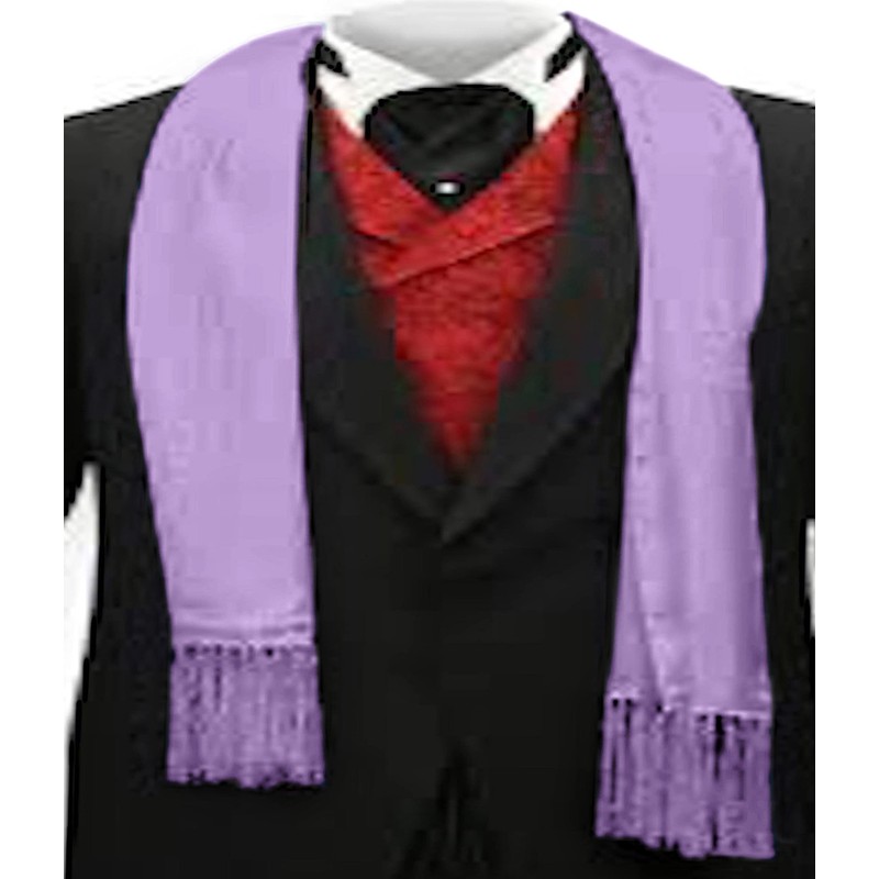 Light Purple Lilac Men's Nepalese Solid Colour Fashion Scarf Scarves