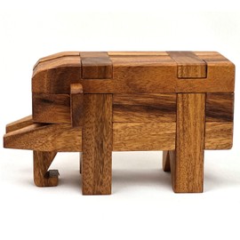 Elephant Kumiki Large - 3D Brain Teaser Wooden Puzzle