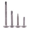 #10 x 1-1/2" Stainless Wafer Head Self Drilling Screw Phillips
