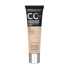 Dermablend Base de maquillaje CC Cream de corrección continua SPF 50+, base de cobertura completa y corrector de color, sin aceite