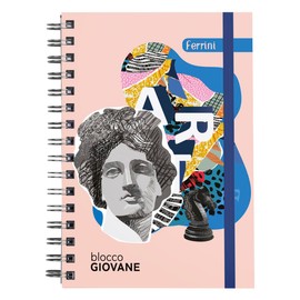 FERRINI  Agenda 2026 Sin Fecha y Libreta Ejecutiva Blocco Giovane  Cuaderno Premium Italiano Pasta Dura con Organizador, Planner Tipo Diario y...     