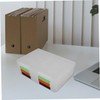 jojofuny 4PCS Box Transparent File Storage Box Portable Document Case