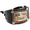 Western Peak Western Tritone Hammered Hide Your Crazy Leather Cuff