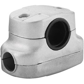 Abrazadera Aluminio 26mm Antivibracion Soporte Manillar Desbrozadora - Fijador Tubo Para Maquinas Jardineria