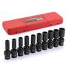 CASOMAN 10 PCS 3/8" Drive Deep Standard Universal Impact Socket