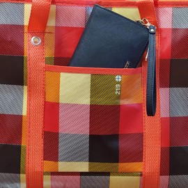 Cotton Fly Set of 3pc Thick,Strong & Durable Storage Laundry Shopping Bags W. Zipper,Side Pocket with strong Handle for Travelling,Moving,Camping,Size:19.75L X 14H X 7.5W Inch Assorted Design & Colors