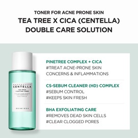 SKIN1004 Tea Rica Pury Fine Toner 210ml / Tea-Trica Purifying Toner 210ml / Tea Tree + Deer Soothing Lotion