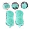 Healvian 4pcs Bath Brush Compact Tpe Bathing Tool for Newborns