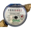 DAE AS200U-75P Water Meter with Pulse Output, 3/4" NPT Couplings,