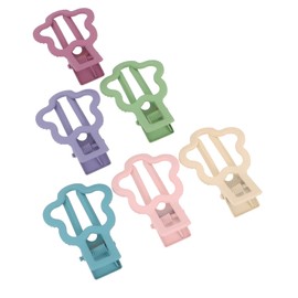 Healvian 6pcs Elegant Plum Hair Clips for Women Clamps Non-damaging Hairpins for Daily Styling Girls and Friends