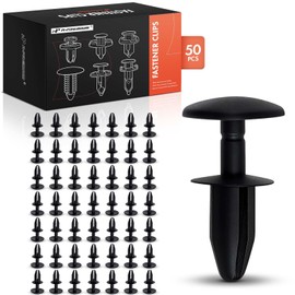 A-Premium 50PCS Nylon Fender Bumper Retainer Clip Push-Type Compatible with GM Models & Saturn Models - For 6mm Hole