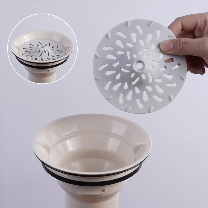 HUROYAMA Hair Catcher, Clogged drains, Messy Cleaning, Soft Silicone, Tool-Free