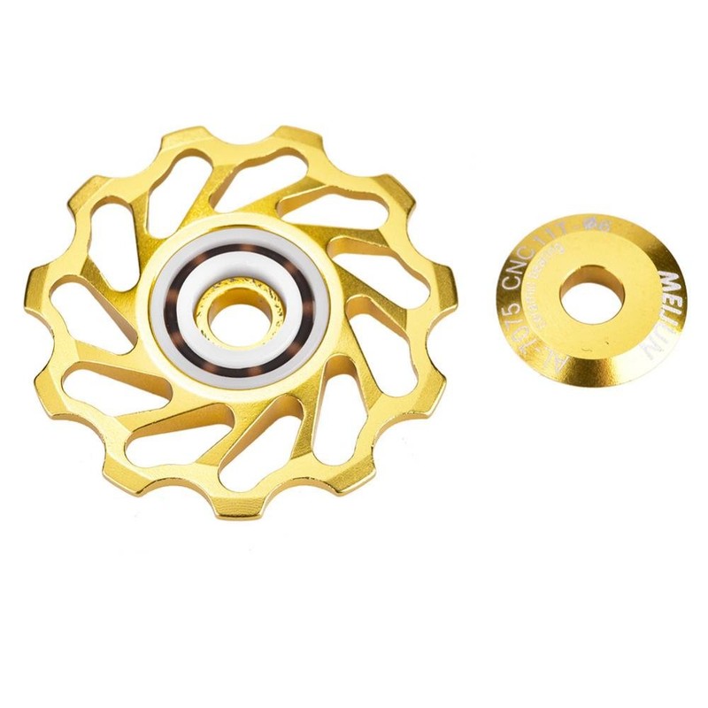 Dilwe Rear Derailleur Pulley, 1 Pair Ceramic Bearings Jockey Wheel