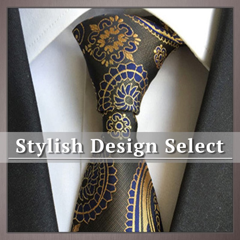 ONE LIMITATION NK004 Men's Necktie, Business Paisley, Solid Suit, Stylish