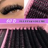 Eyelash Extensions Set, 200 Pieces, Fluffy Artificial Eyelash Clusters, Lashes