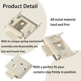 Lihopefe Universal Replacement for Roller Shade Metal Mounting Brackets Roller Blind Buckles 2 Sets