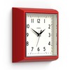 JONES CLOCKS® Mustard Wall Clock | Square Retro Clock |
