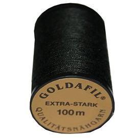 Sewing Machines Nähzwirn Extra Strong 100% Polyester, 16/3 Black 100 m (1001)