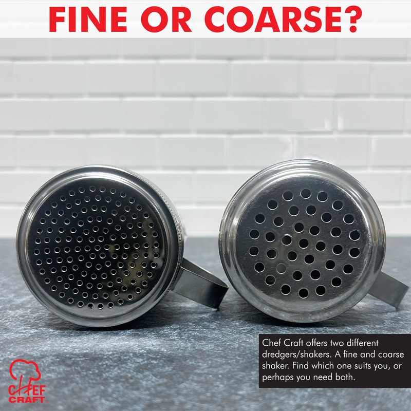 Chef Craft Select Dredger/Shaker, Fine, Stainless Steel