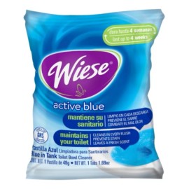 WIESE 60 Pz Pastilla Limpiadora Azul Para Tanque Wc Wiese De 48gr