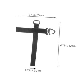 KOMBIUDA 4pcs Glove Holder Strap Durable Oxford Cloth Glove Belt with Quick Release Clip for Camping Trekking Climbing Hiking Versatile for Outdoor Gear Black