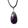 VIE VIE Teardrop Faceted Pendant (Amethyst)