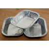 Tongmaster 1/2LB Foil Pie Ashet Rectangle Aluminium Dish, Meat Steak,Disposable