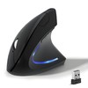 KUNSI KUNSI Wireless Ergonomic Mouse, 2.4G Wireless Vertical Ergo Mouse,