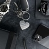 KEYU Keyring with Heart, ‘Love’ Key Fob, ‘I love you’,