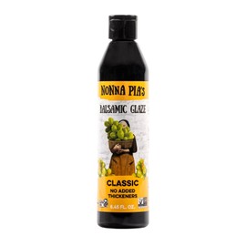 Nonna Pia’s Classic Balsamic Glaze - IGP Certified Balsamic Vinegar Glaze from Modena - Thick, Velvety Balsamic Glaze Drizzle for Meat, Salads, Veggies - Non-GMO, Gluten-Free - 8.45oz (Pack of 1)