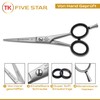 TK Five Star Professional 5 Inch Small Sharp Beard Scissors
