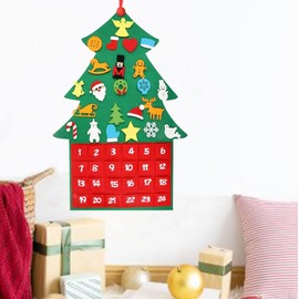 Christmas Advent Calendar, Felt Advent Calendar, Fabric Advent Calendar, Christmas Calendar DIY, Felt Santa Advent Calendar, Advent Calendar Pockets, Wall Hanging Christmas Decoration