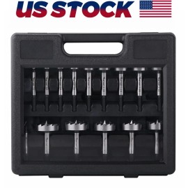 Vearter 16PCS 1/4in -2-1/8in HCS Forstner Bit Set Woodworking Cutter Hex Shank