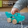 Wooden Crocodile Pull Along Toy, Child-friendly Educational Toy, Kids Toy