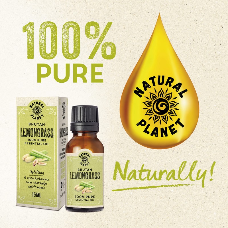 Natural Planet Lemongrass Essential Oil 15ML Natural 100% Pure &