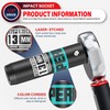 Aiourx 1/2" Drive Impact Socket, 13 mm Deep Socket, Metric,