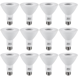 TORCHSTAR 12-Pack PAR30 LED Bulb CRI90+, Dimmable Spotlight Bulbs, 8W=75W, 3000K Warm White, UL Listed, 800LM, for Recessed Trim Lighting, Track Light