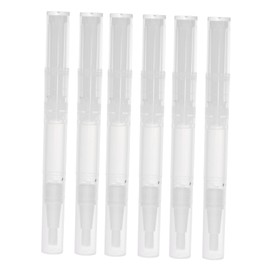 Ipetboom Empty Lip Oil Pens Pp Plastic Lip Gloss Tubes Cuticle Oil Pen Brush Tips 6 Pack