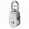 ExcInter Single Pulley M25 Steel Wheel Block Heavy Duty Pulley