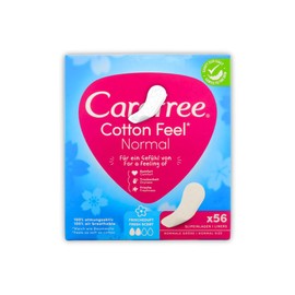 Care Free Cotton Feel Pantyliners Fresh – Bundle of 2 | 112 Count (2 x 56) | Ultra-Soft & Breathable | Scented Sanitary Towels | Suitable for All Panty Shapes