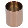 Round Pen Holder Stainless Steel Vase Cosmetic Brush Container Desktop