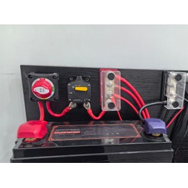 T Tocas High Amp 150A Circuit Breaker with Manual Reset Switch (2-in-1) - UL Certified 12V-48V DC for Car Audio,Automotive, Marine & Solar Systems - IP66 Waterproof - 5/16" Terminal Studs