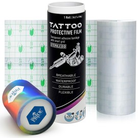 MED PRIDE Breathable Tattoo Protection Film, Waterproof Tattoo Wrap 10.2'' X 2 Yards, Strong Adhesive, Latex-Free Flexible Cover Tape