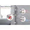 NearMoon Slide Bar with Height/Angle Adjustable Handheld Shower Holder, Bathroom