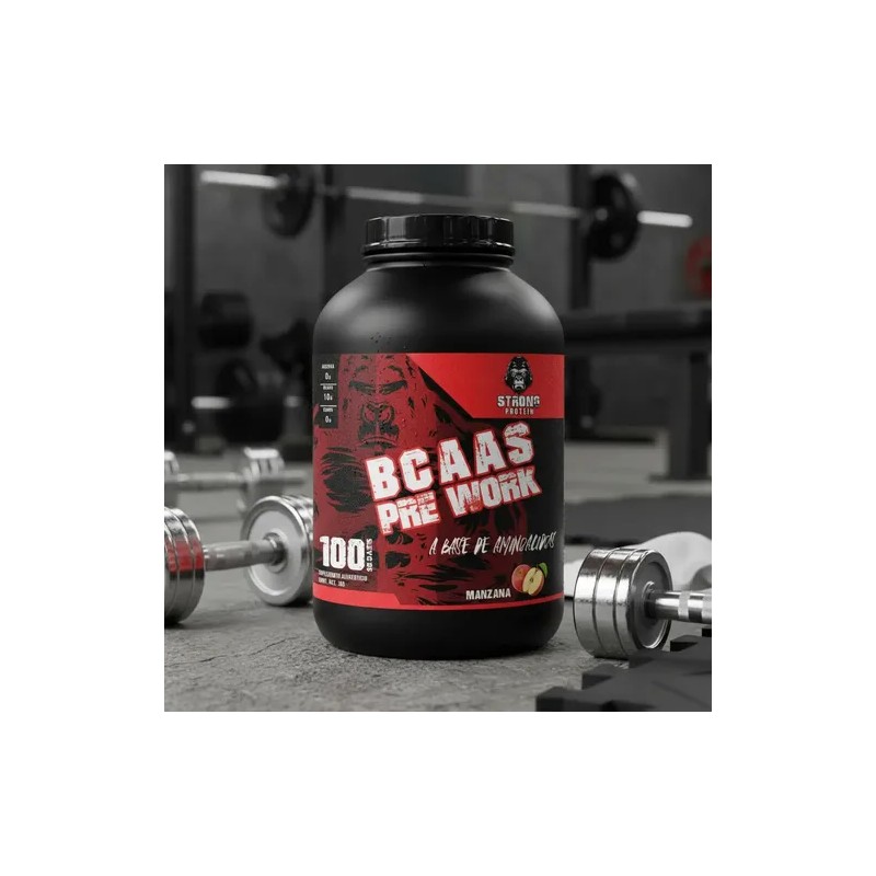 Pre Entreno Bcaas Strong Protein 1kg 100servicios