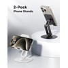 OMOTON Cell Phone Stand for Desk, 2 Pack Adjustable Foldable