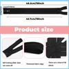 YAKA 60pcs 18 Inch Black Nylon Coil Zippers Sewing Zippers