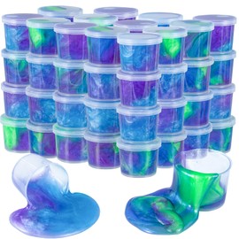 48 Packs Galaxy Slime,Party Favor for Kids Girls & Boys, Adults, Non Sticky, Unscented，Stress & Anxiety Relief, Wet, Super Soft Sludge Toy