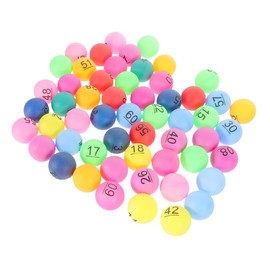 WOONEKY Game Balls 70pcs Numbered Plastic Balls for Bingo Raffle Group Activities Drawings